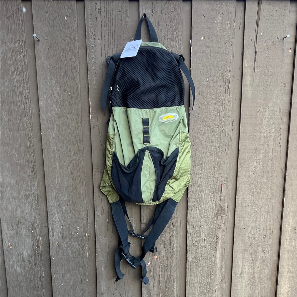 Olive and Black Backpack
